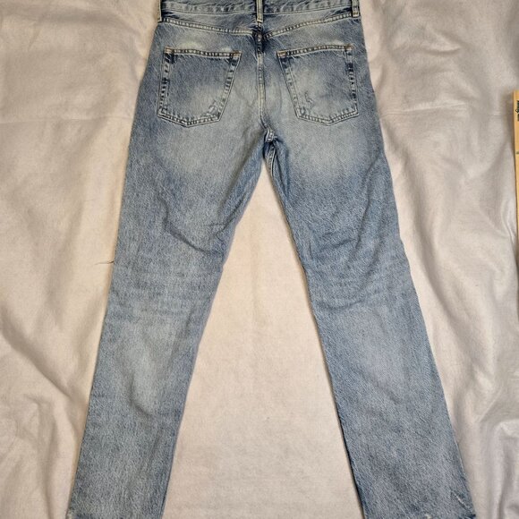 Zara The Truth Slim Distressed Light Wash Denim Jeans Size‎ 8 - Picture 8 of 8